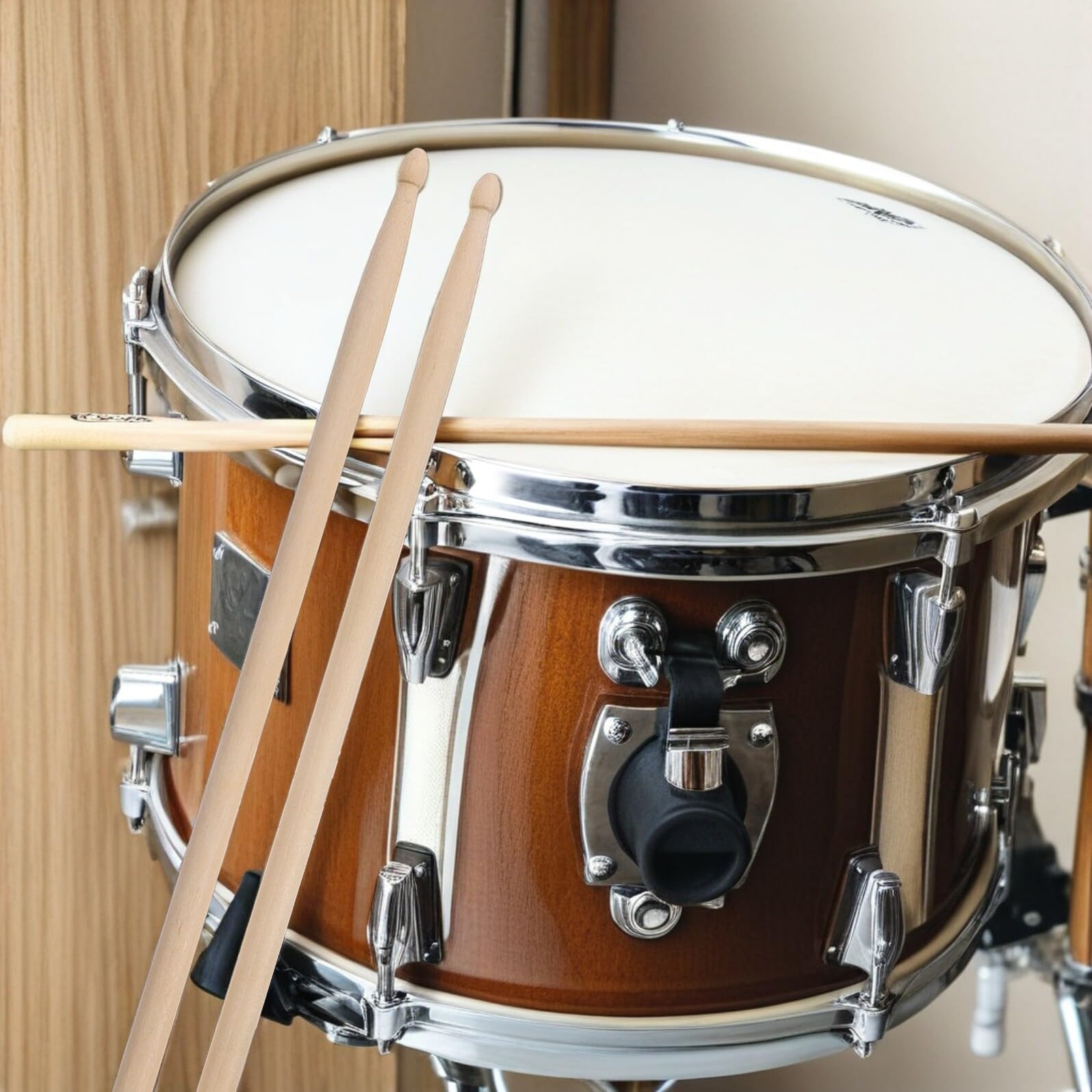 12 Paar 5a Holz Drumsticks für Anfänger und Profis | Beige, Präzise Verarbeitet, Bruchsicher, 5a-ausführung, Geeignet für Unterricht und Musikstudios
