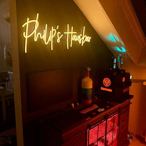 Miniatura 3 de Letrero de neón personalizado para decoración de pared de boda, cumpleaños, graduación, fiesta, fiesta, fiesta, Navidad, dormitorio, bar, sala de