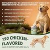 Glucosamina para perros 150 unidades, suplemento de apoyo articular, masticables de condroitina para cadera y articulaciones con MSM, Omega3, suplementos para alivio del dolor articular y movilidad, sabor a pollo, para todas las razas 5
