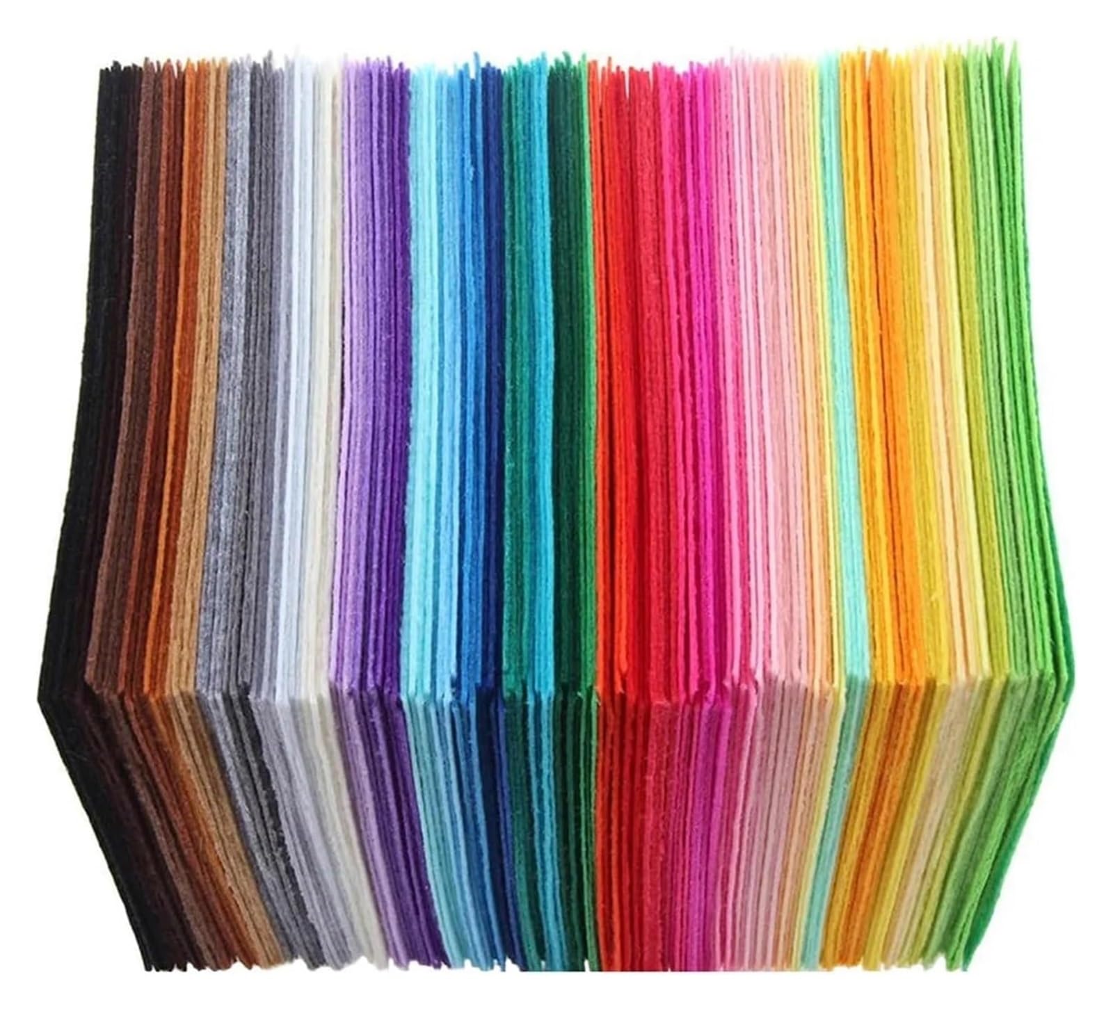 Felt Fabric Sheet, Felt Sheet Cushion 40 Nonwoven Polyester Multicolor 10cm Sewing Crafts