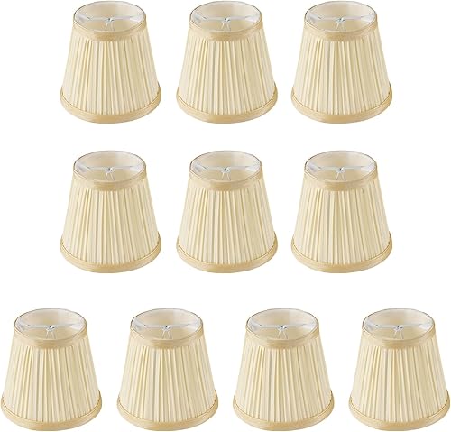 Miniatura 10 de Juego de 2 pantallas para lámpara de tambor de tela, 12.6"Dx9.5"H, para lámparas de mesa, de pie y colgantes, pantallas (ajuste de araña), pantallas