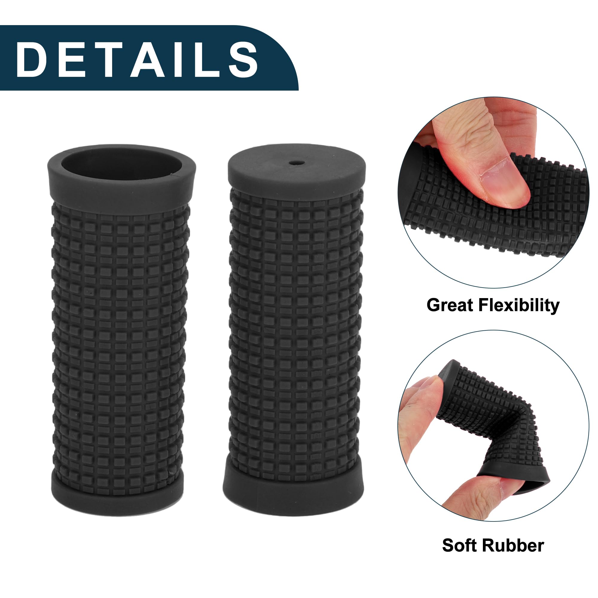 TUCKBOLD Bike Handlebar Grips Covers 74mm Long Lightweight - Image 3