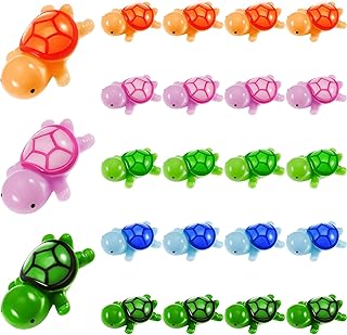 Jetec Turtle Figure Sea Turtle Miniature Figurines Mini Figurines in Bulk Multicolor Sea Turtle Figure for Ocean Animal Figurines DIY Home Garden Birthday Party Favor Decoration (30 Pieces)