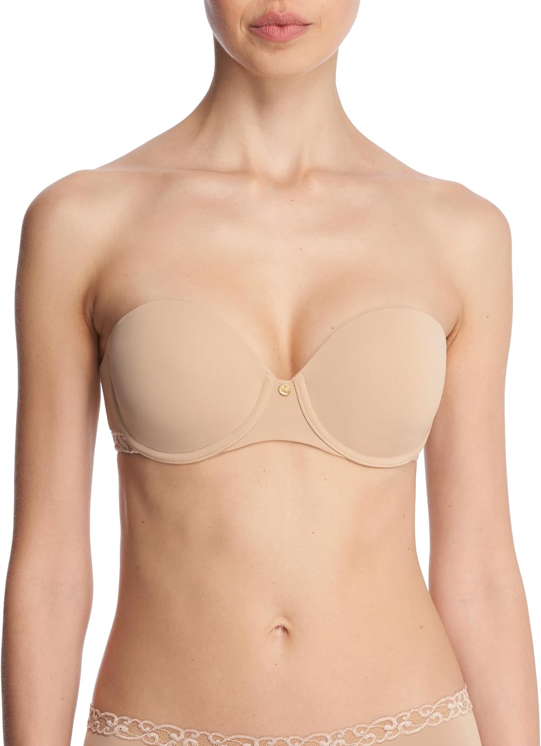 Natori Womens Pure Luxe Strapless Contour Underwire