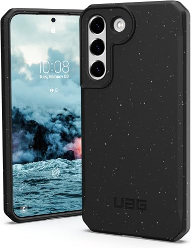 Urban Armor Gear Outback-Bio Case Samsung Galaxy S22 Case [Biodegradable Materials, Designed for Samsung Certified, Compatible with Wireless Charging] Black