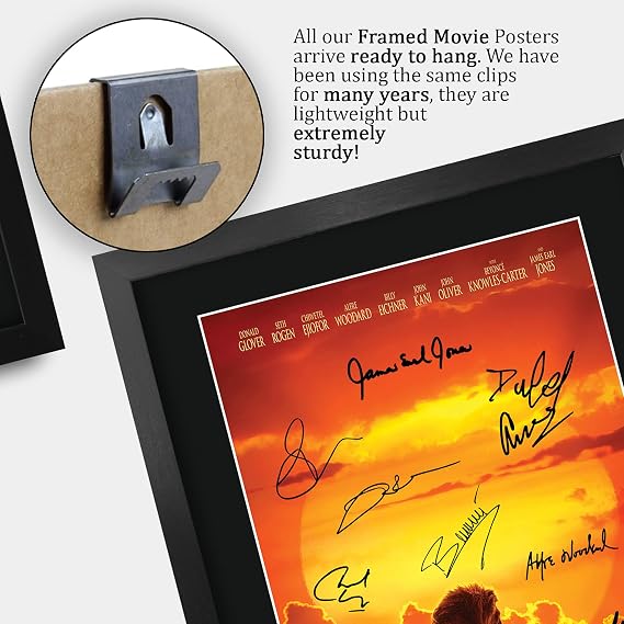 HWC Trading The Lion King Donald Glover, Seth Rogen Gifts Printed Signed Autograph Picture for Movie Memorabilia Fans - 16 x 12 Framed