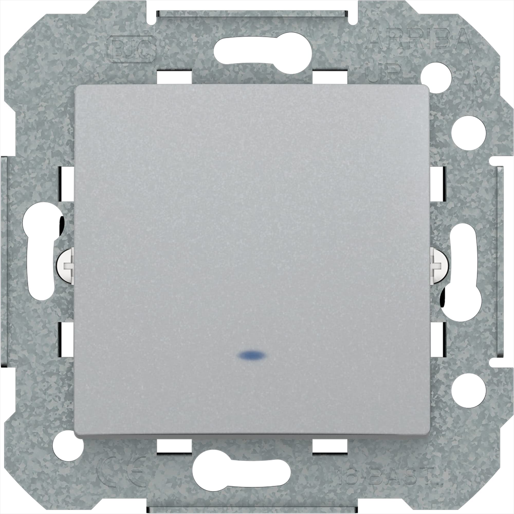 Interruptor bipolar 16a Bjc Viva plata luna para cocina y baño