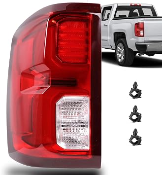 Lochnchn LED Tail Light Compatible with Chevy Silverado 1500 2016 2017 2018 Rear Taillight Assembly Brake Lamp Left Driver Side Replace 84288718 GM2800294