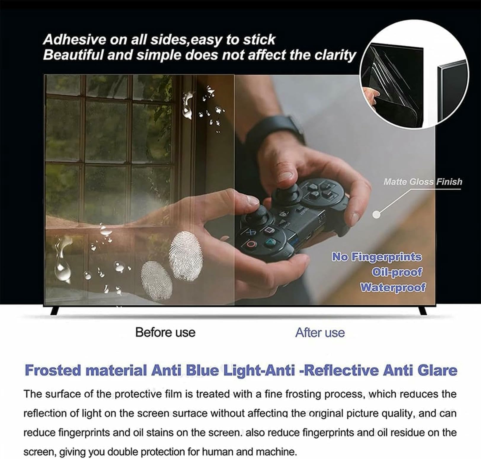 protector de pantalla para televisor, For monitor de 40-50 pulgadas(50 Inches(1095x616mm))