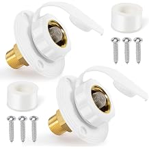 TONDA RV City Water Inlet, City Water Connection for RV White-2 Pack