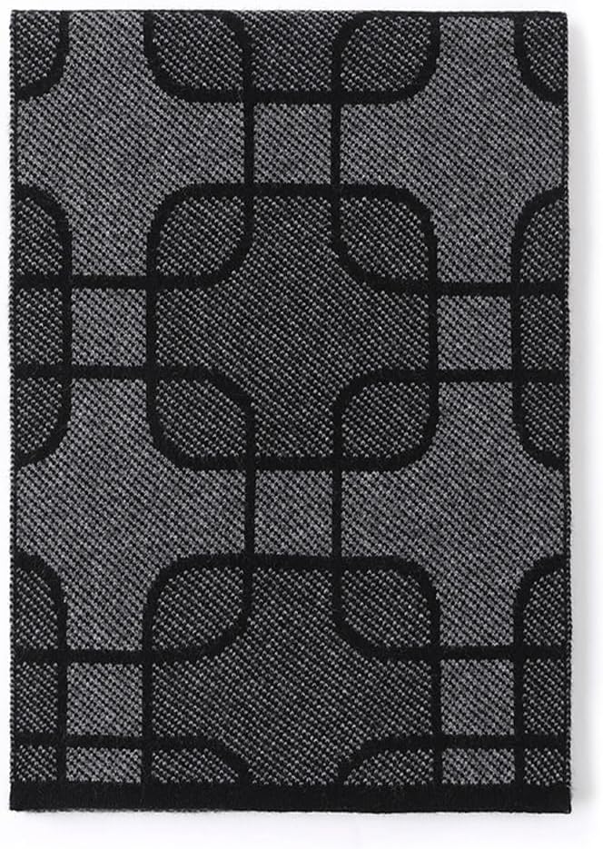JSEIAJB Scarf men's winter cashmere warm high-end couple's versatile knitted wool scarf