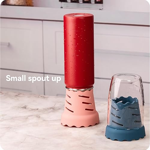 Miniatura 4 de Prurex Escurridor de silicona para botellas y vasos, escurridor de accesorios para botellas HydroFlask, Yeti, Stanley, Simple Modern, Owala,