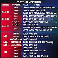 Vista 2 de Espaciadores de rueda KSP PERFORMANCE 5X120mm, espaciador forjado de ajuste de 12.7mm centrado en el cubo para E36 E46 E90 E92 E60, 2 piezas de 1/2