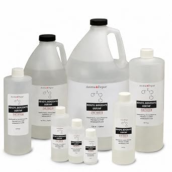 Benzyl Benzoate USP Grade Liquid 16 fl oz High Purity Multipurpose Solvent & Fragrance Fixative for DIY Cosmetic & Crafting Use