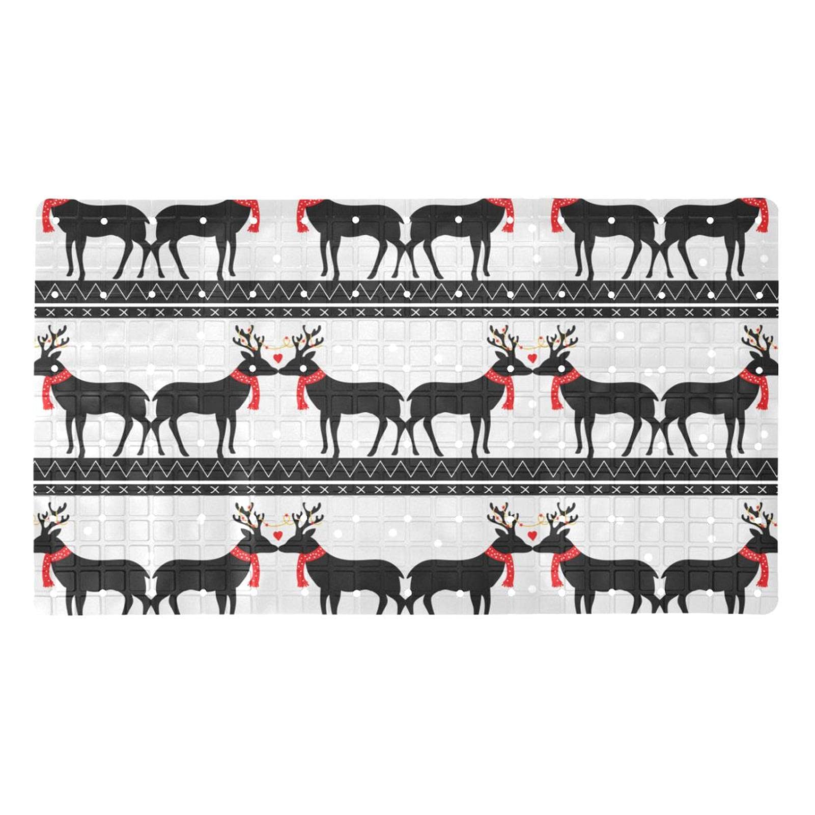 Tapis de baignoire antidérapant 40x70 cm Cerf Romantique avec ventouses