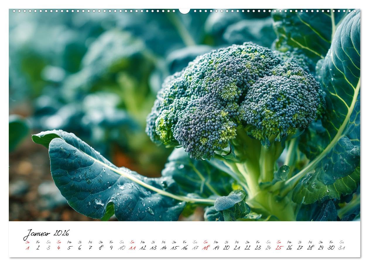 Gemüsegarten - Gemüse aus dem eigenen Garten (hochwertiger Premium Wandkalender 2026 DIN A2 quer), Kunstdruck in Hochglanz: Selbstversorgung und ... Zucchini und mehr (CALVENDO Lifestyle)
