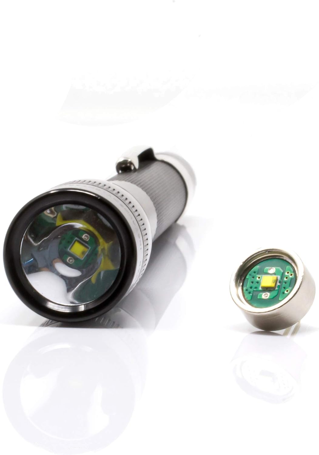 Litt Industries Ultimate 130 Lumen LED Bulb + Reflector Conversion Compatible with Mini 2AAA Maglight