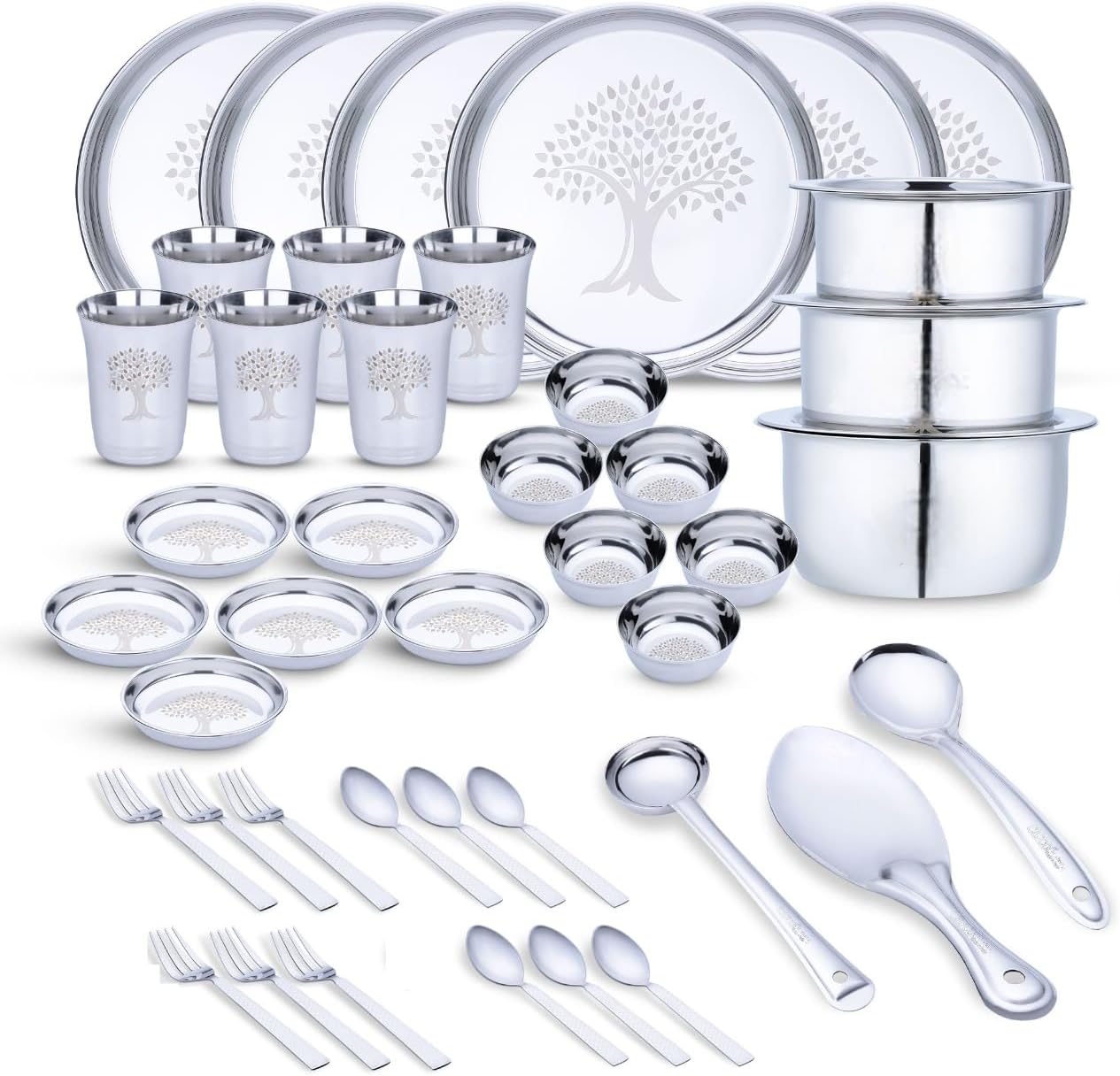 LiMETRO STEELStainless Dinner Set (Serves 6)