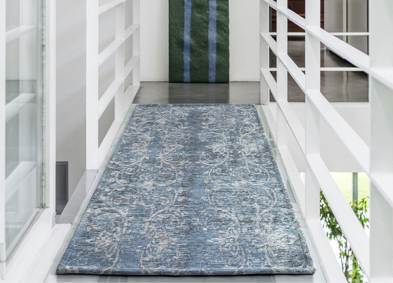 Tappeto Velour Antiscivolo Fantasia Delavè By Suardi 85x150 Grigio
