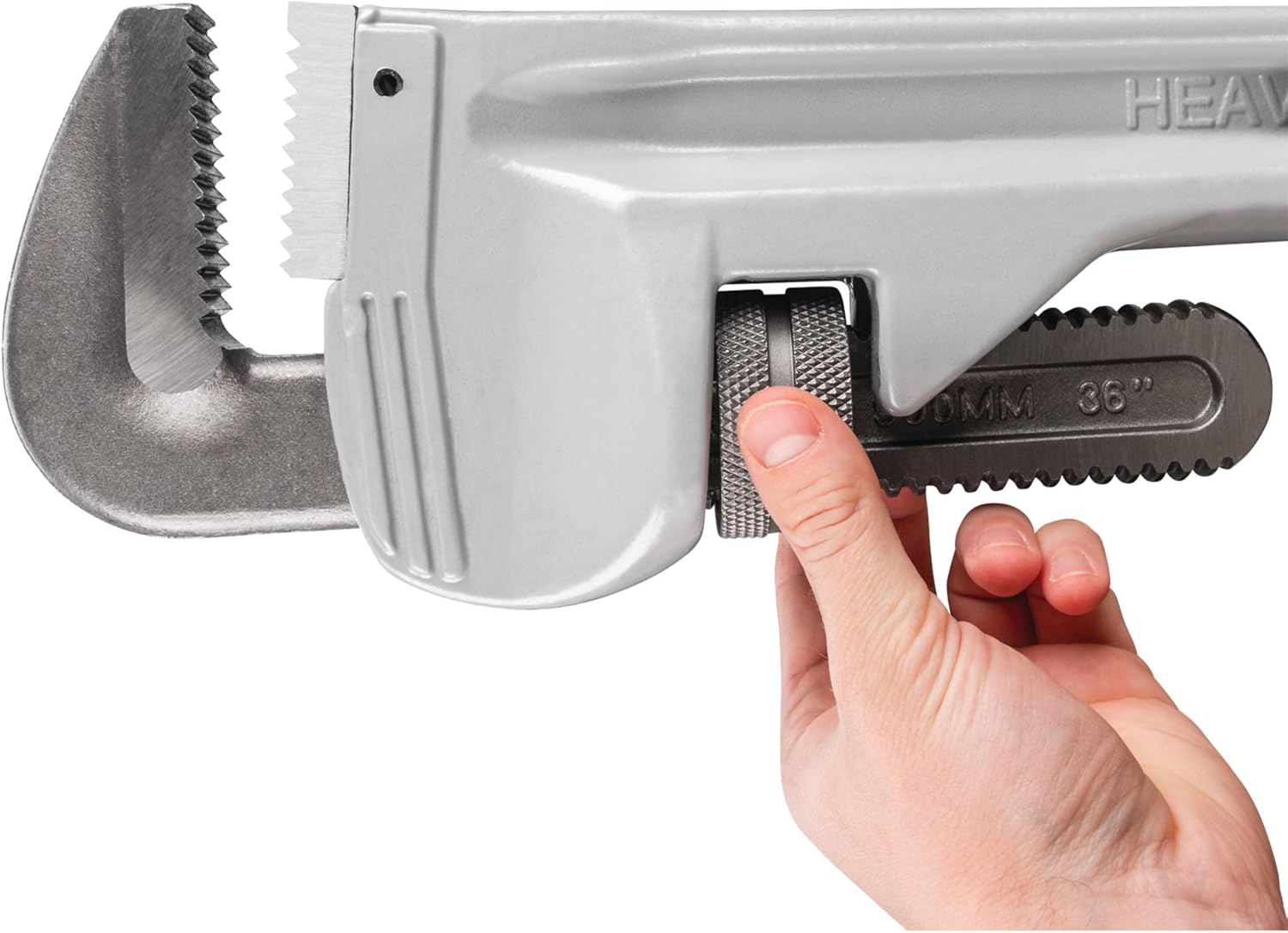 Performance Tool W2136 Aluminum Heavy-Duty Adjustable Straight Pipe Wrench, 36-inch