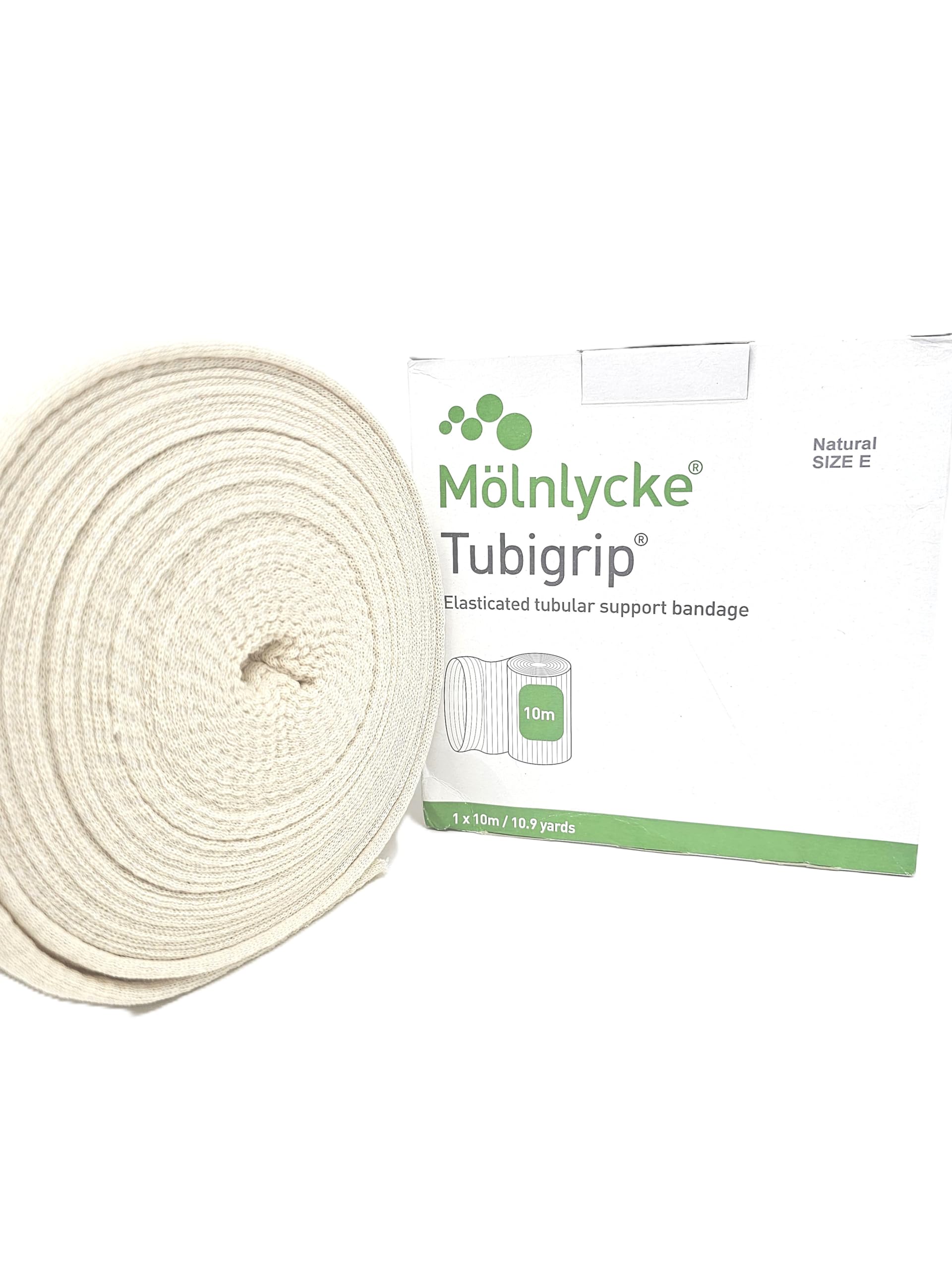 Tubi Grip 1434 Elasticated Tubular Support Bandage, Natural, Size E, 10.9 Yards