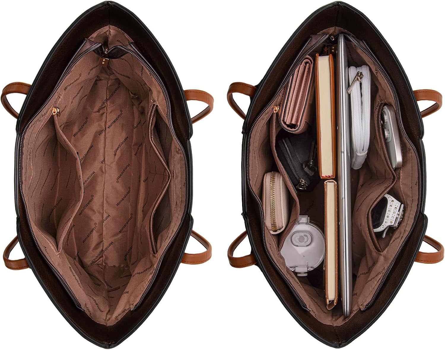 Montana West Tote Bags for Women Medium Top Handle Satchel Purses - Image 5