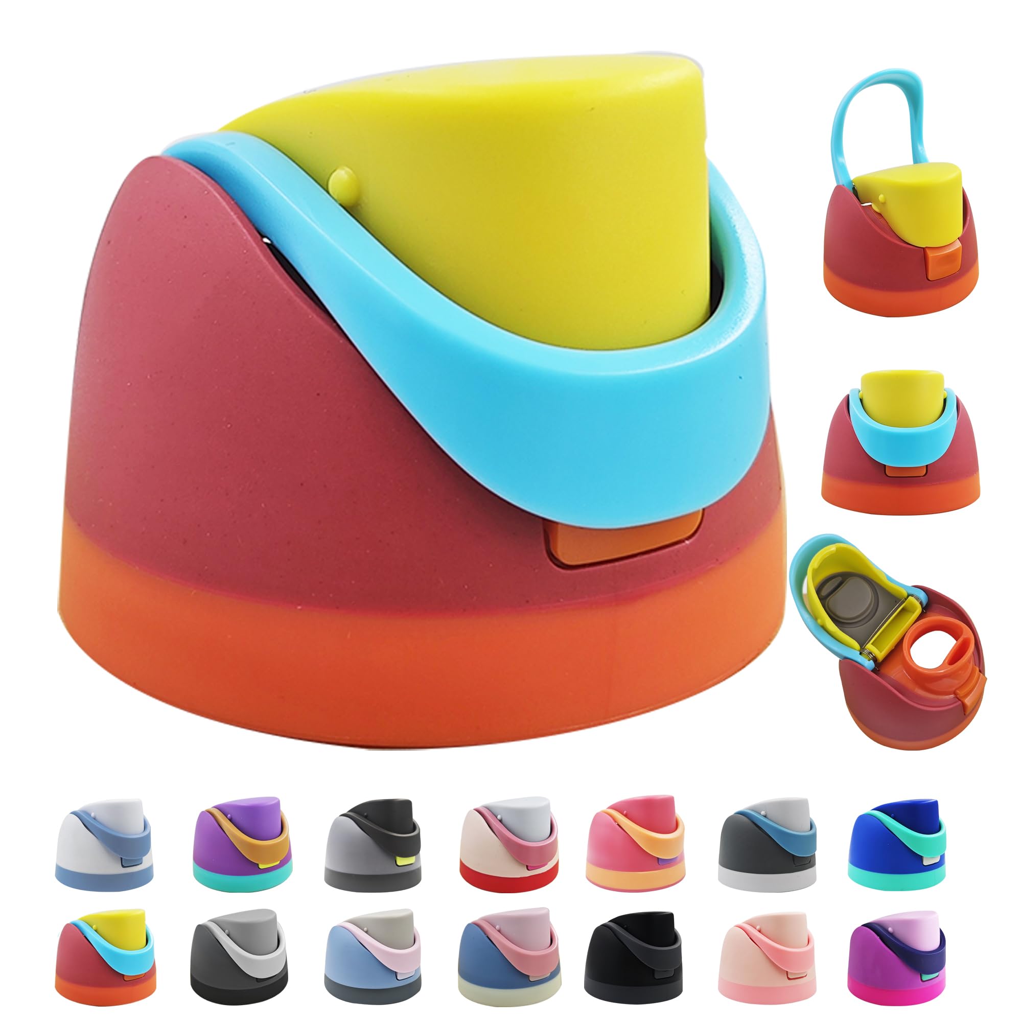 Replacement Cap for Owala Freesip,One Button Water Bottle Top Lid Compatible with Owala Cup 16oz 24oz 32oz 40oz, BPA-Free Replacement Lid Accessory