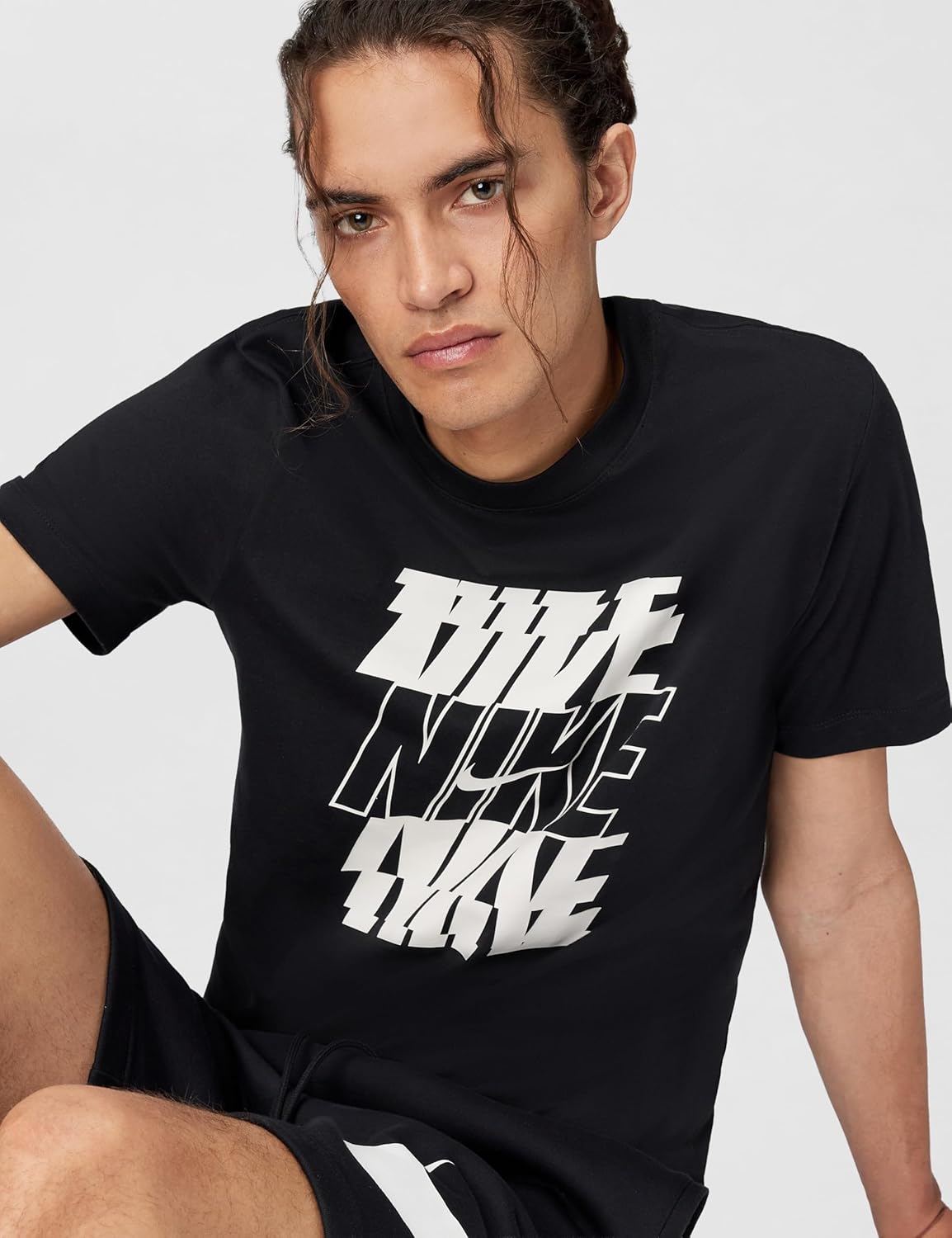 Nike Mens Sportswear Club T-Shirt (Nike Block Stack)