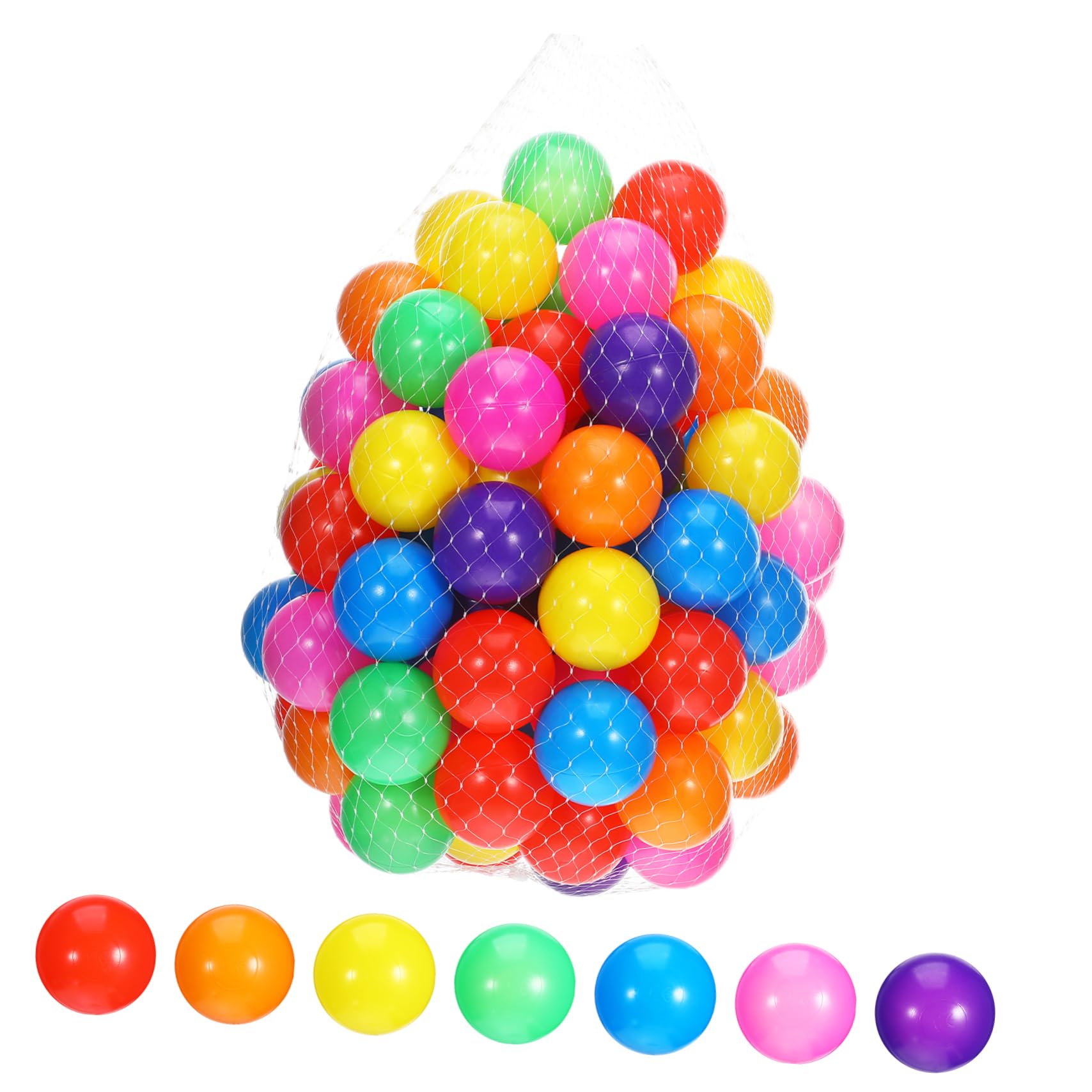 TOYANDONA 100 Piezas Bolas Oceánicas Infantiles de Coloridas y Reutilizables para Piscina y Piscina de Bolas Divertido para Fiestas y Parques Recreativos Color Aleatorio