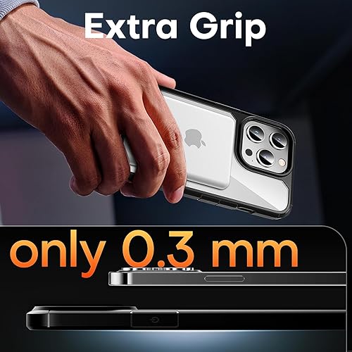 Miniatura 99 de TAURI Funda 3 en 1 para iPhone 13 Pro, [no amarilla] con 2 protectores de pantalla, funda delgada a prueba de golpes para iPhone 13 Pro, color negro