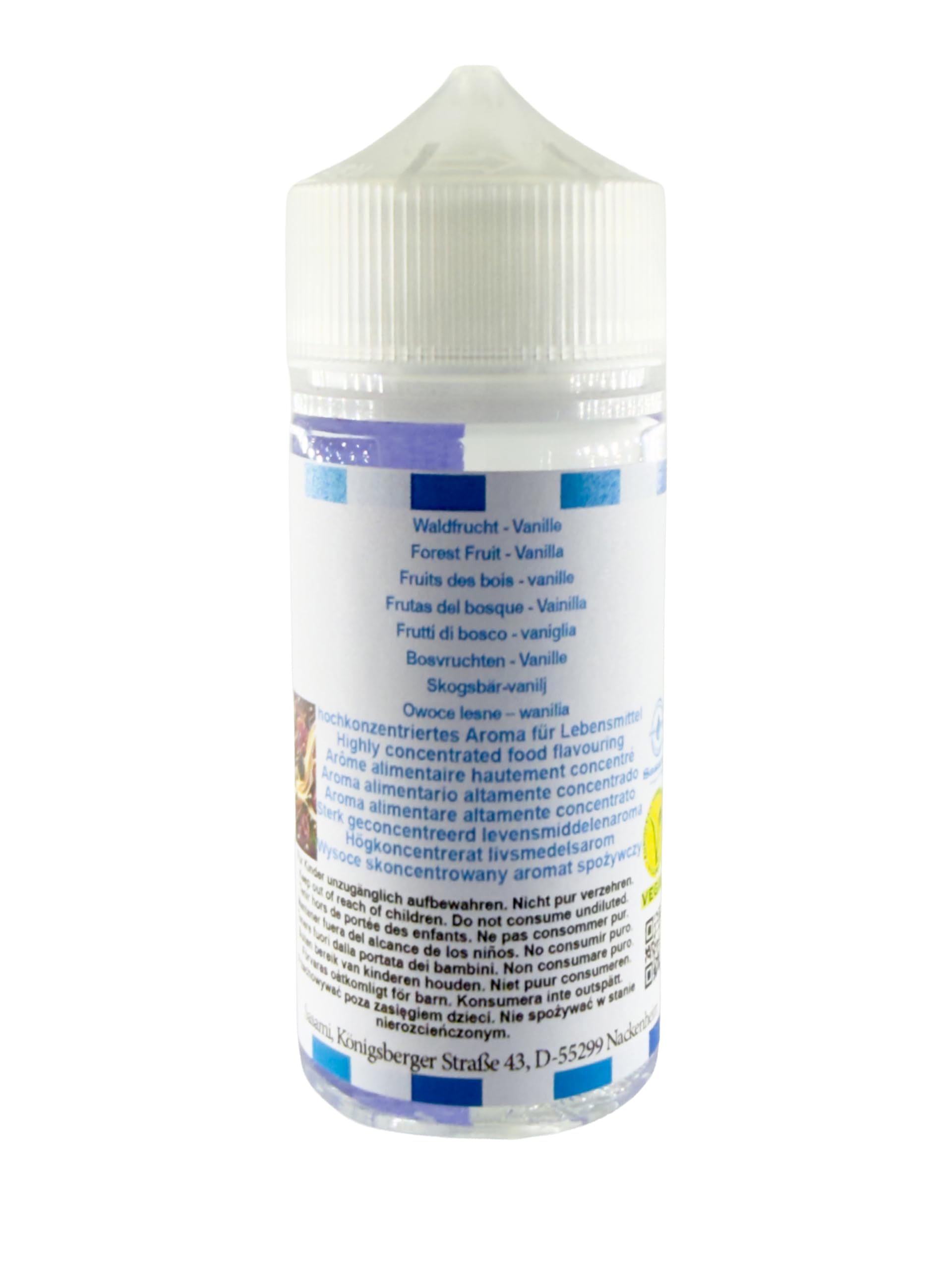 Owoce leśne – wanilia aromat koncentrat – Wegański – Sasami – 100ml