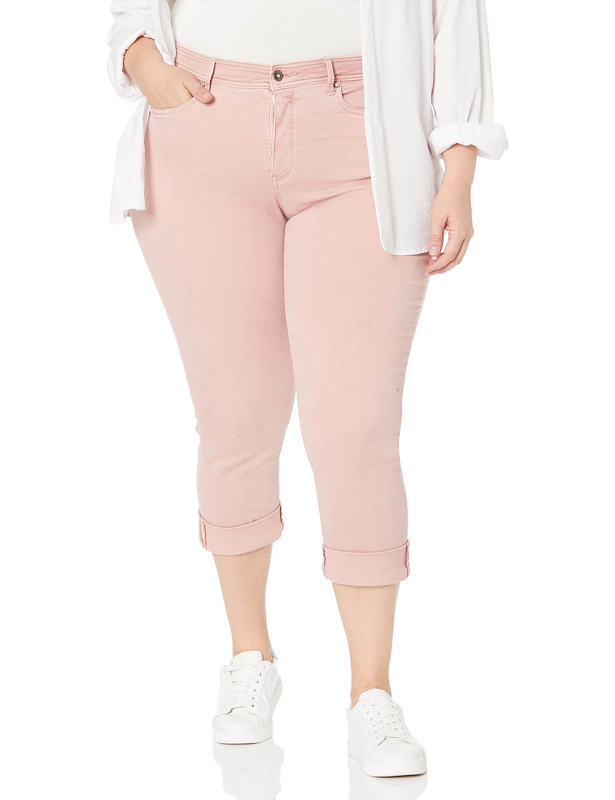 NYDJ Women's PLUS SIZE MARILYN STRAIGHT ANKLE JEAN WITH CLEAN CUFF Jeans