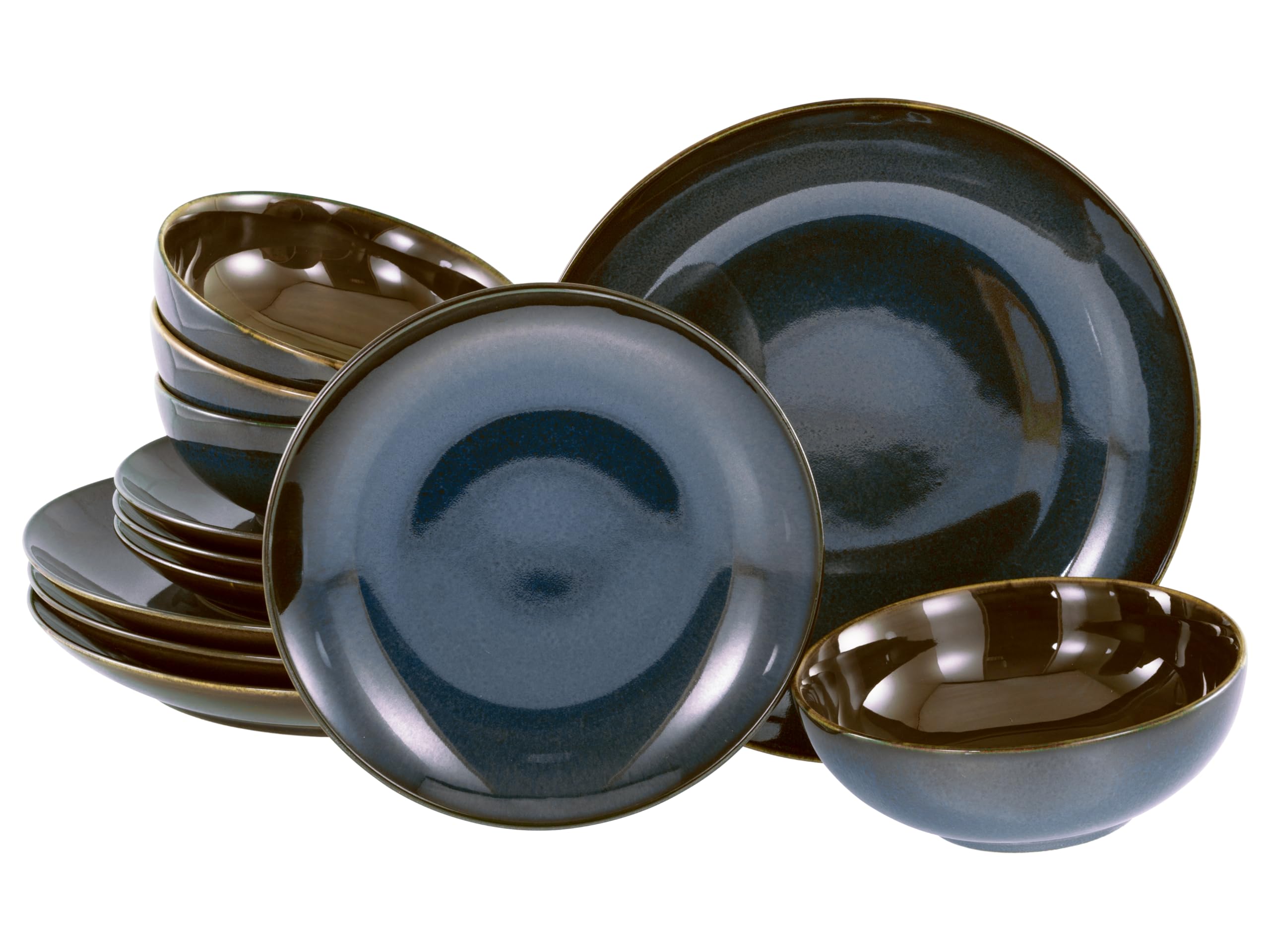 Assiettes de table en grès Mallorca CreaTable : dites adieu aux rayures et à la vaisselle fragile
