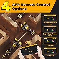 Vista 4 de Robot R 4-in-1 Robot Building Kit, APP Remote Control STEM Coding Toys, Educational Gifts for Boys Girls Kids Ages 6-12, 4 Control Modes (300 Pieces)