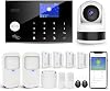 Home Alarm System with Camera WiFi + GSM Alarm System with Phone App Alarm Door/Window Sensor Remote Control for Home Apartment (Pack of 13)