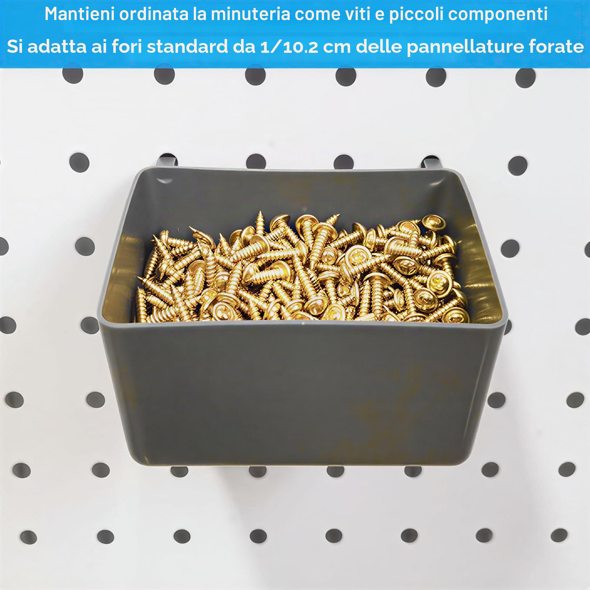 Frimoony Confezione di ganci per pannelli forati assortiti, contenitori per pannelli forati, serrature a pioli, per organizzare diversi attrezzi, 140 pezzi