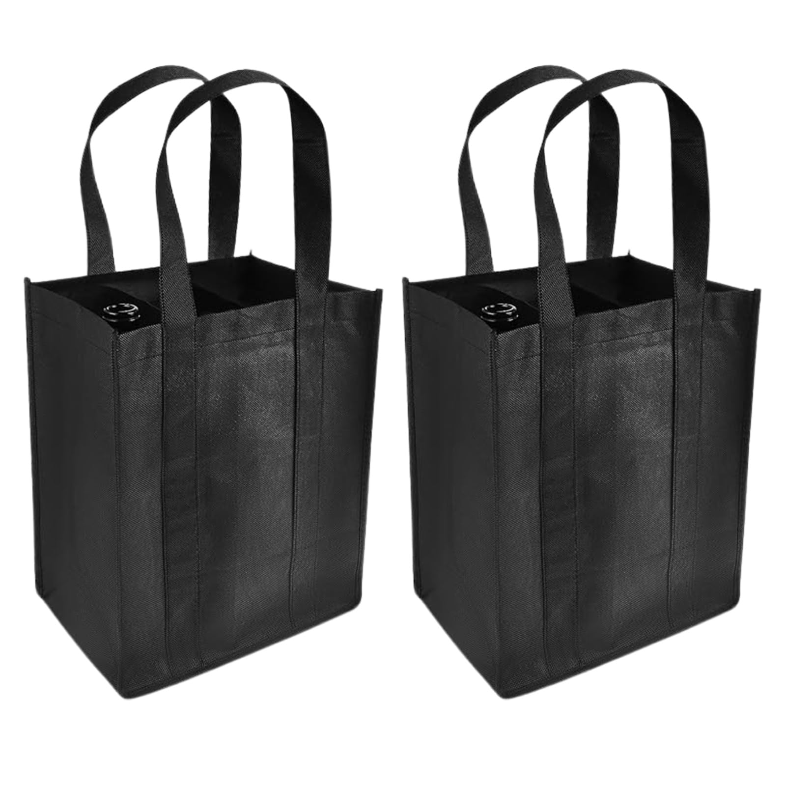 BENIFILE Bottle Bags, 2 Pcs Non-Woven Wine Carrier for 6 Bottles