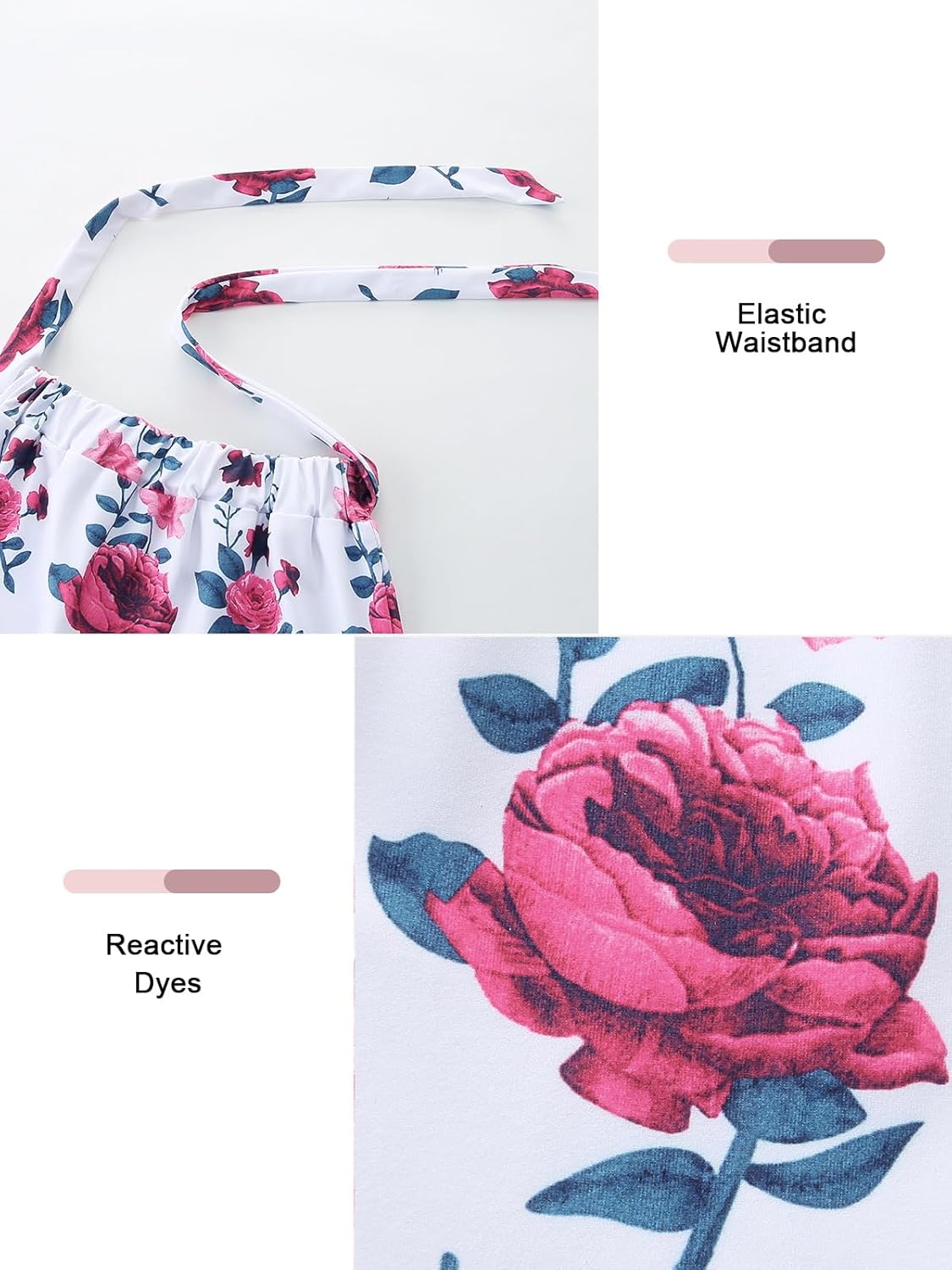 Infant Girl Clothes Long Sleeve Ruffle Bodysuit Floral Pants Bow Headband Sets Fall Winter Spring Outfits - Image 4