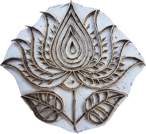 Miniatura 4 de Royal Kraft Sellos de madera de latón para impresión en bloques en arcilla, cerámica, tela BHGtag001