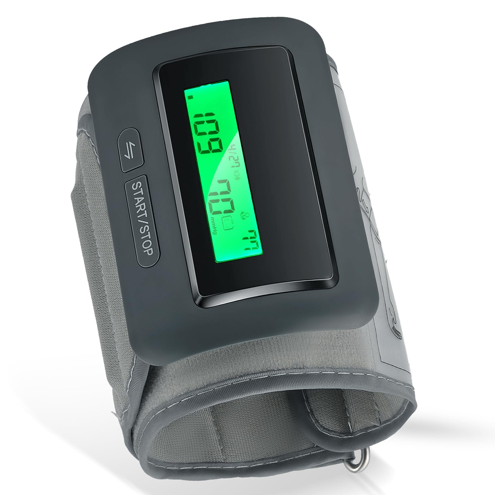 Monitor de presión arterial inteligente para brazo con guía de voz – Monitor digital con batería recargable y brazalete – Ideal para usar en casa y fuera de ella