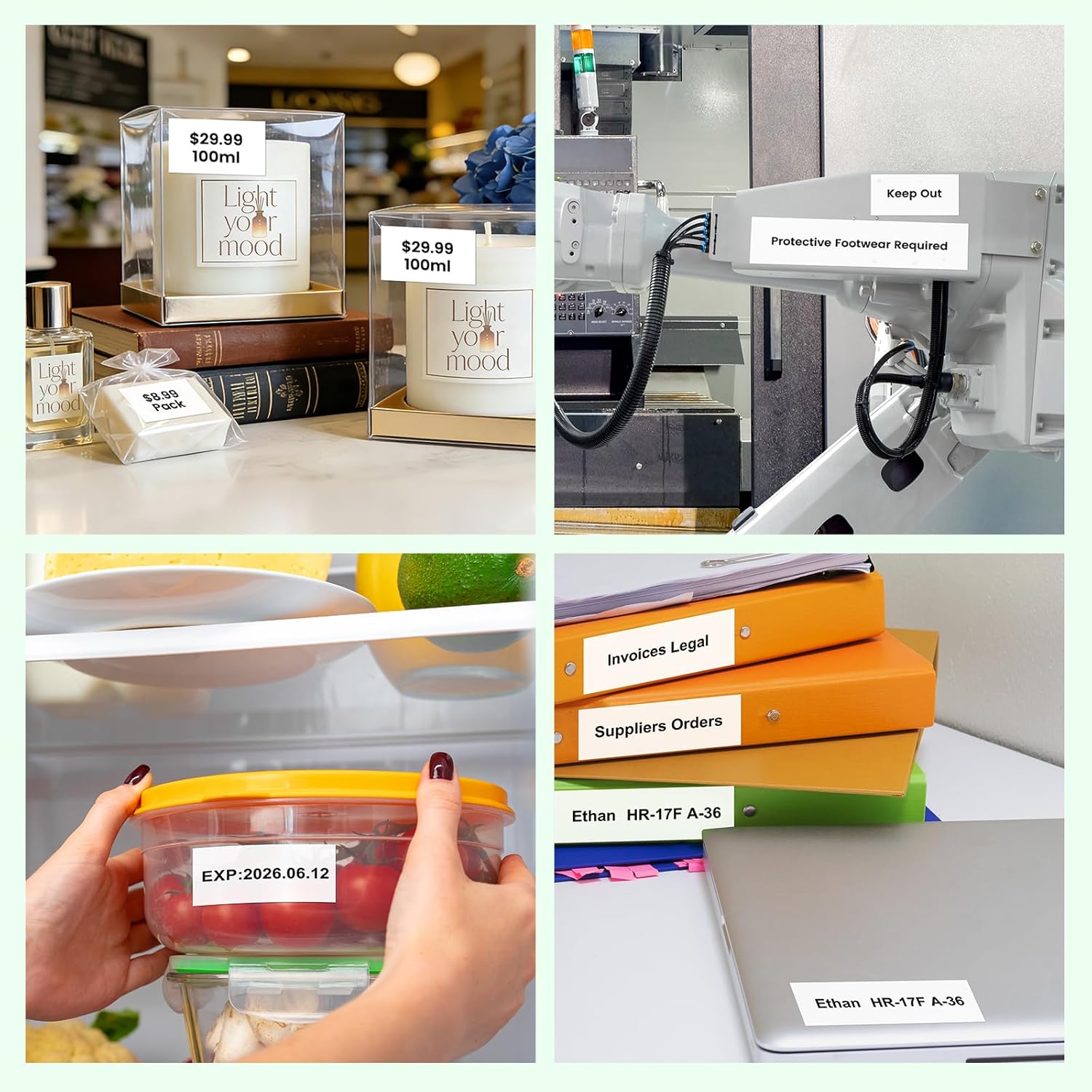 TZe-251 TZe TZ Tape 24mm 0.94" Laminated White Replacement for Brother Label Maker Tape 1 inch TZ-251 Compatible with Brother P-Touch PTD600 PT-P710BT PT-P700 PT2730, 5-Pack