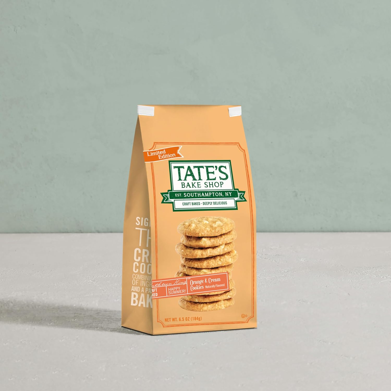Tate's Bake Shop Orange and Cream and Chocolate Chip Cookies Variety Pack, Limited Edition, 4 Bags