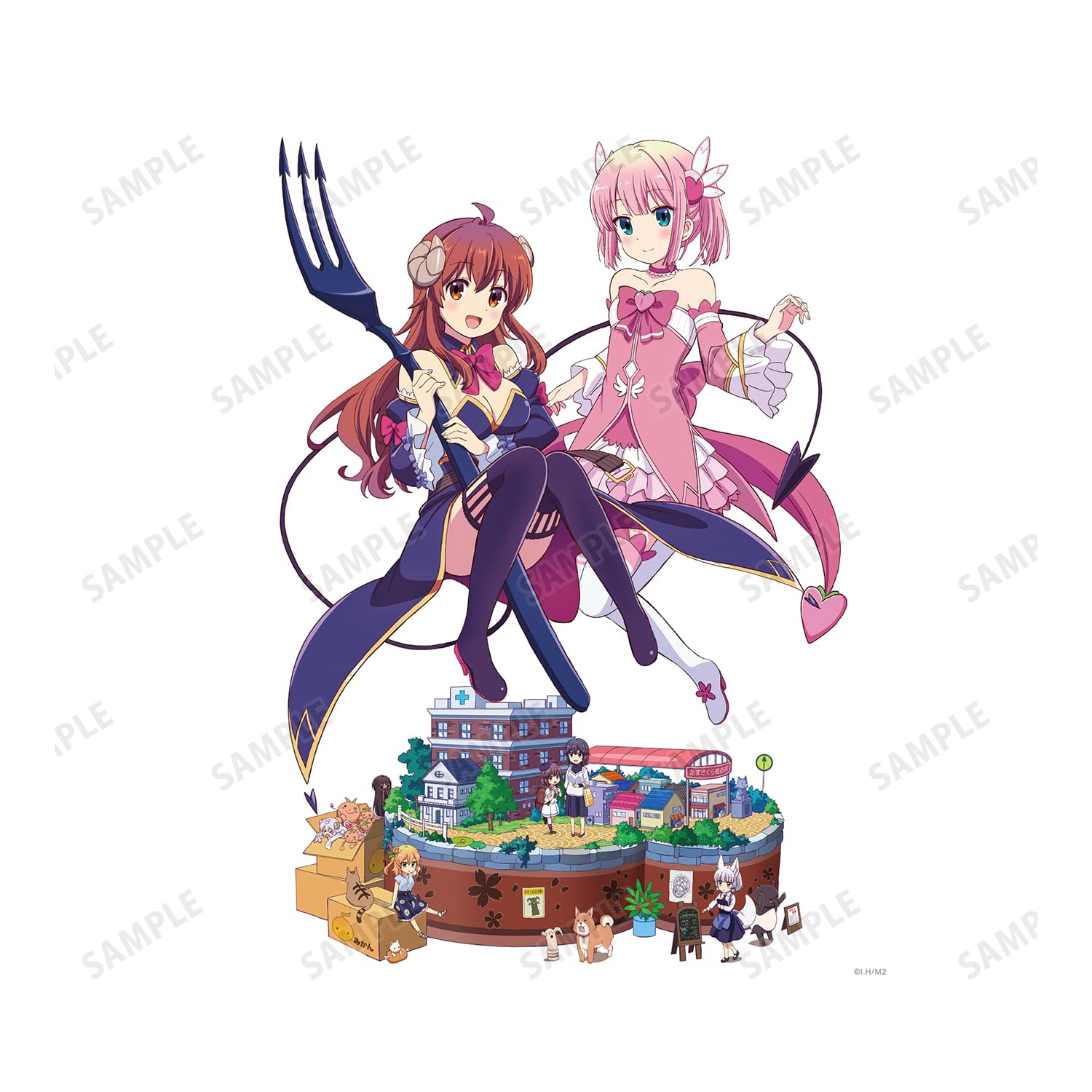 まちカドまぞく 2丁目 キービジュアル キャンバスボード Amazon.co.jp: TVアニメ「まちカドまぞく 2丁目」 キービジュアル