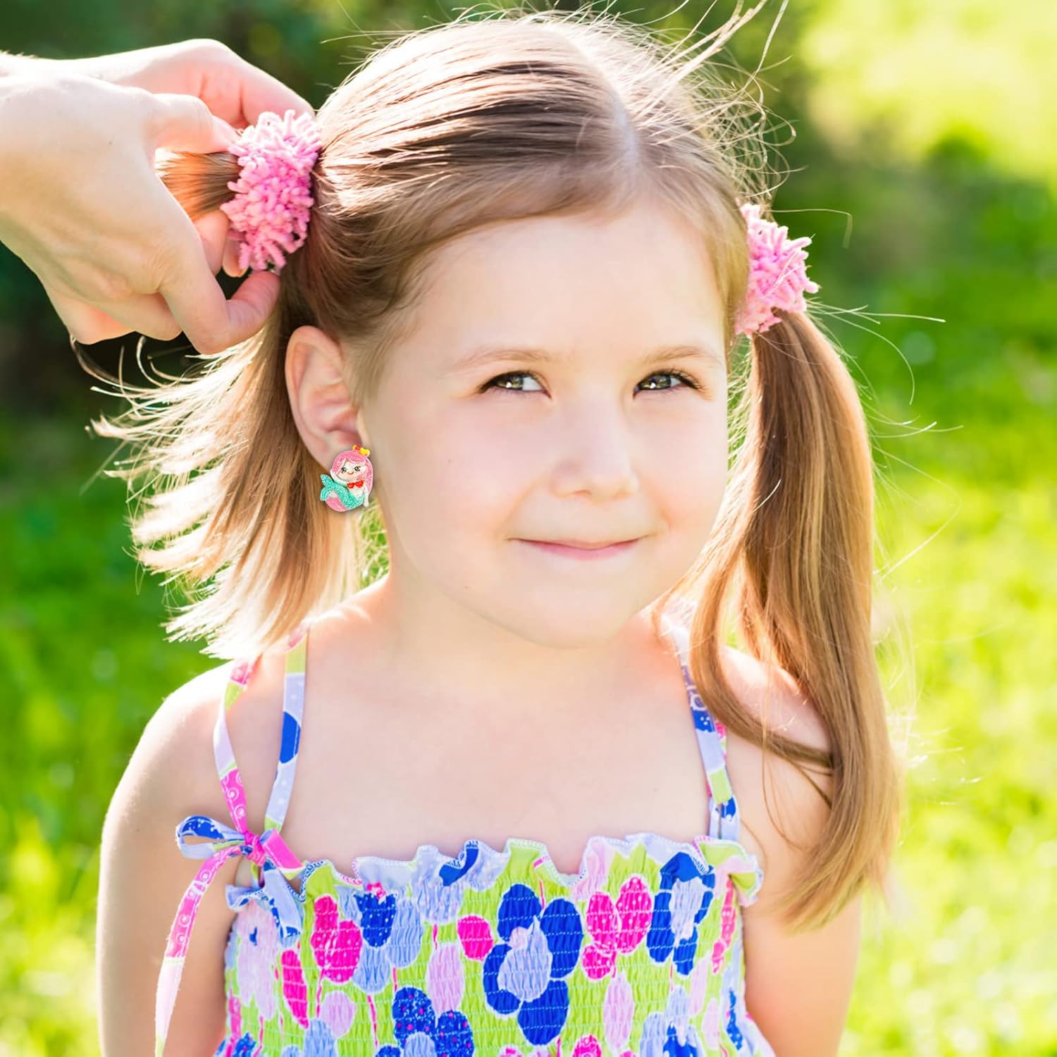 Clip On Earrings Hypoallergenic Clips Earrings Sets Suitable for Ages 4-12 Little Girls, Cute Small Clips On Earrings Jewelry Gifts Set for Girls - Image 7