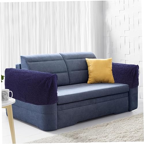 Miniatura 5 de NOLITOY Fundas de tela para reposabrazos de sofá, 2 piezas, protector de brazo de silla, elástico antideslizante, protector de muebles, funda para