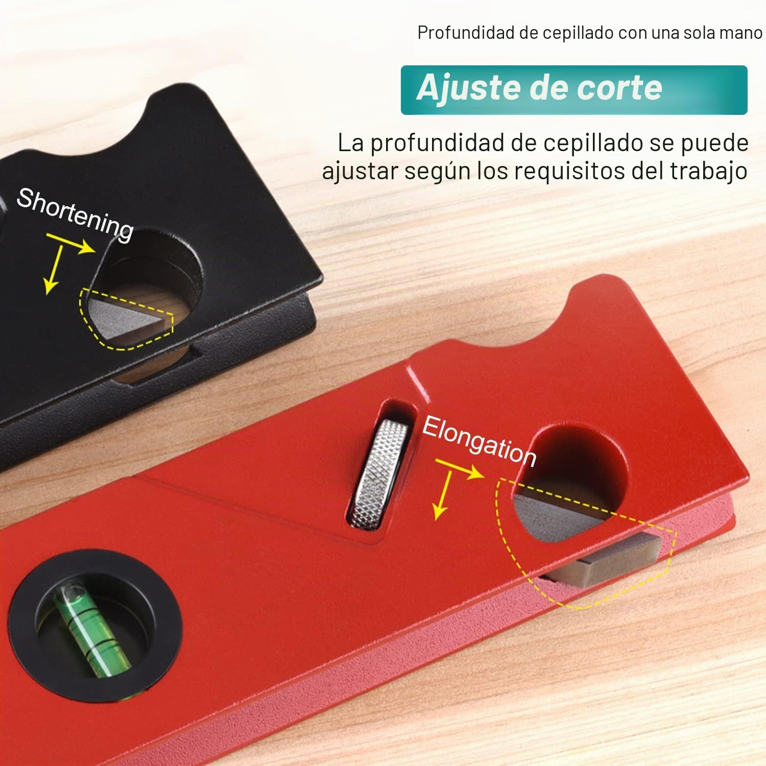 7 Piezas Plano de Esquina Bordes para Carpintería Cepillo Suite, Aplanadora de Chaflán Cepilladora, para Herramientas Carpinteria Madera, Recorte de Bordes de Madera