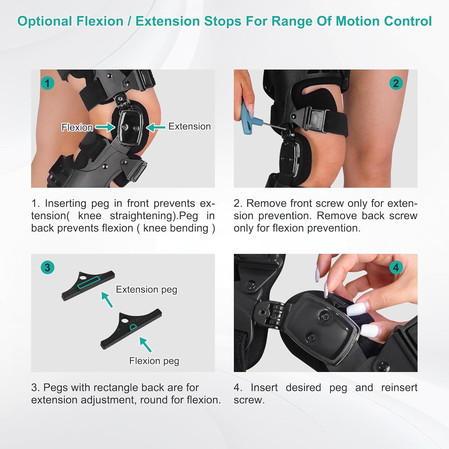 OA Unloader Knee Brace, Support for Arthritis Pain, Osteoarthritis, Cartilage Defect Repair, Avascular Necrosis, Bone on Bone Knee Joint Pain and Degeneration Medial Inside Black(Right Leg)