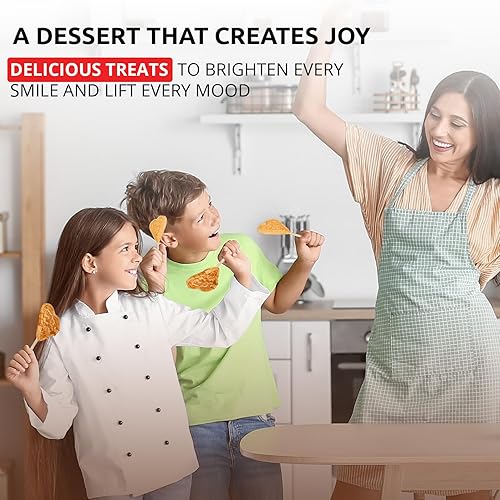 Miniatura 9 de ALDKitchen Waffles en forma de corazón en un palo, 4 unidades, 110 V