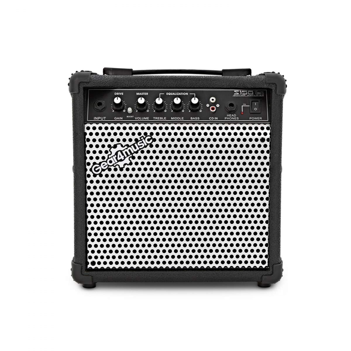 Gear4music Chicago Bassgitarre Set Linkshänder mit 15W Verstärker