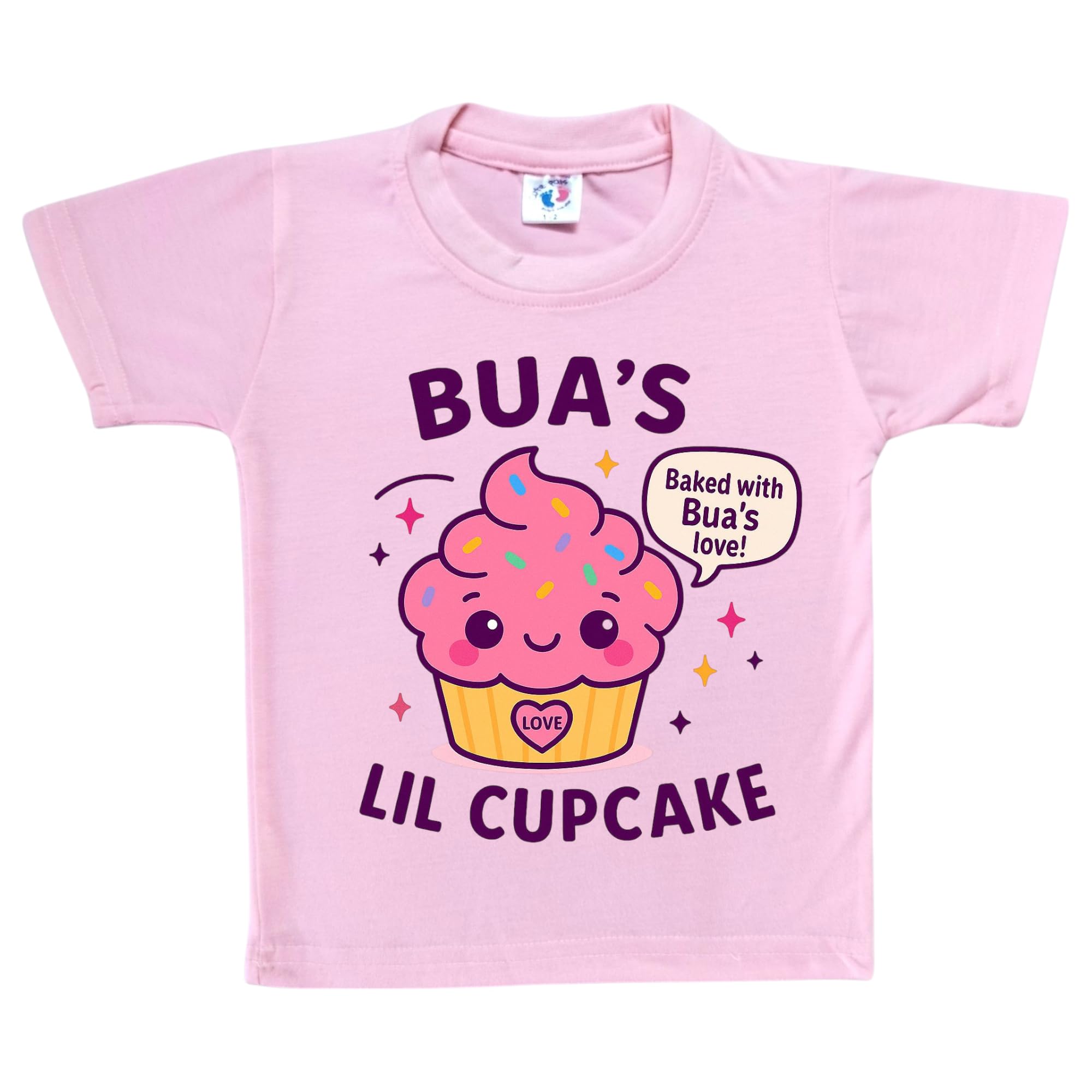 Bua's Little Cup Cake Baby Kids Tshirt for Boys Girls Infant and Newborn, Bua Tshirt for Kids, Bua Baby Clothes-image-45